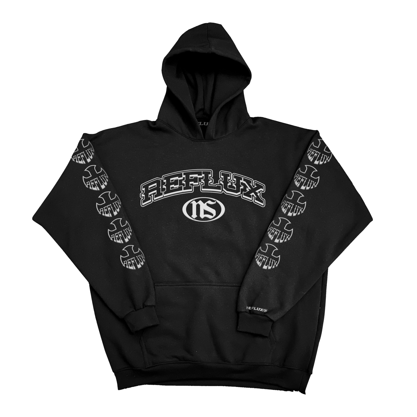 Crossed Varsity Hoodie, Black