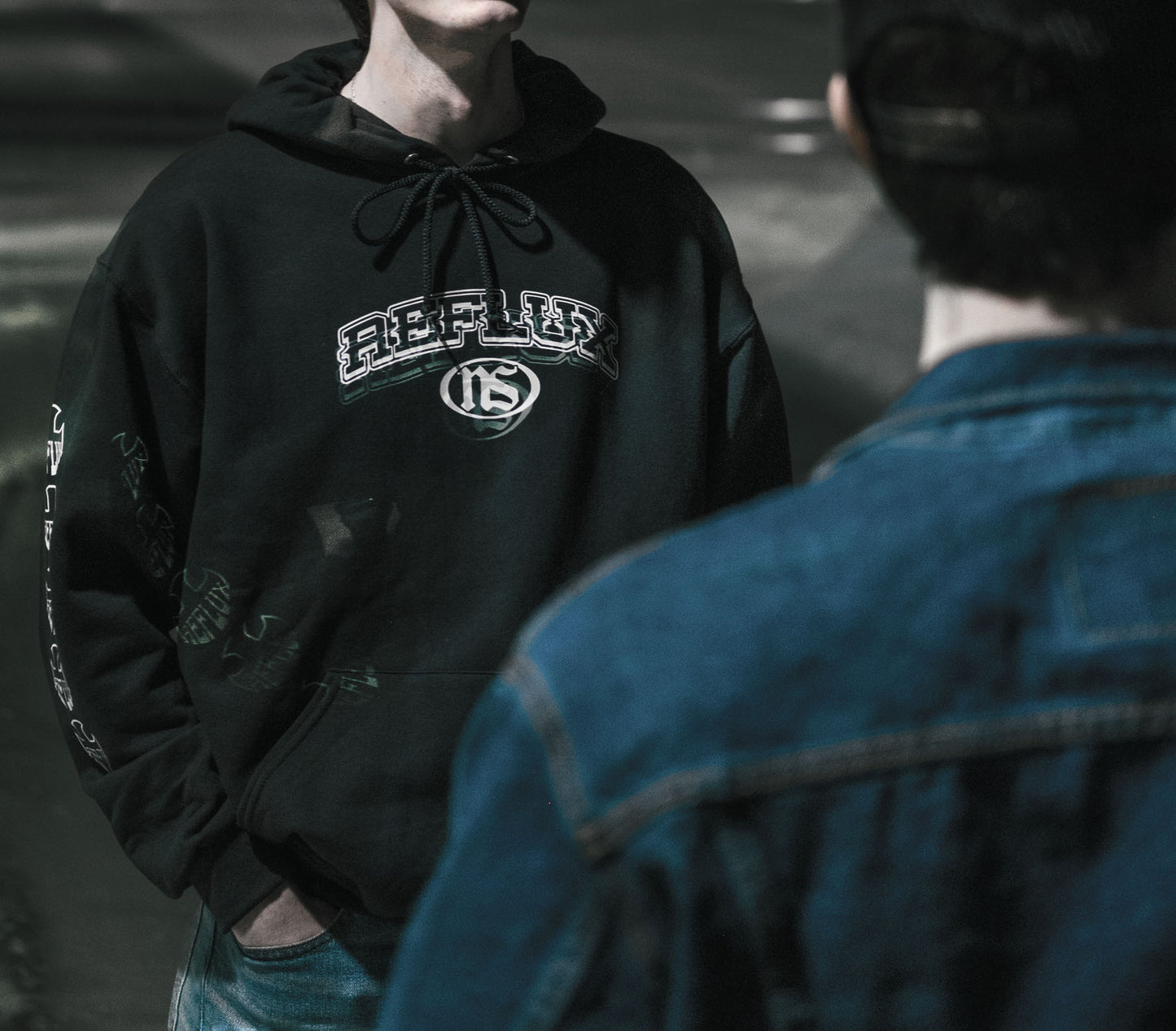 Crossed Varsity Hoodie, Black