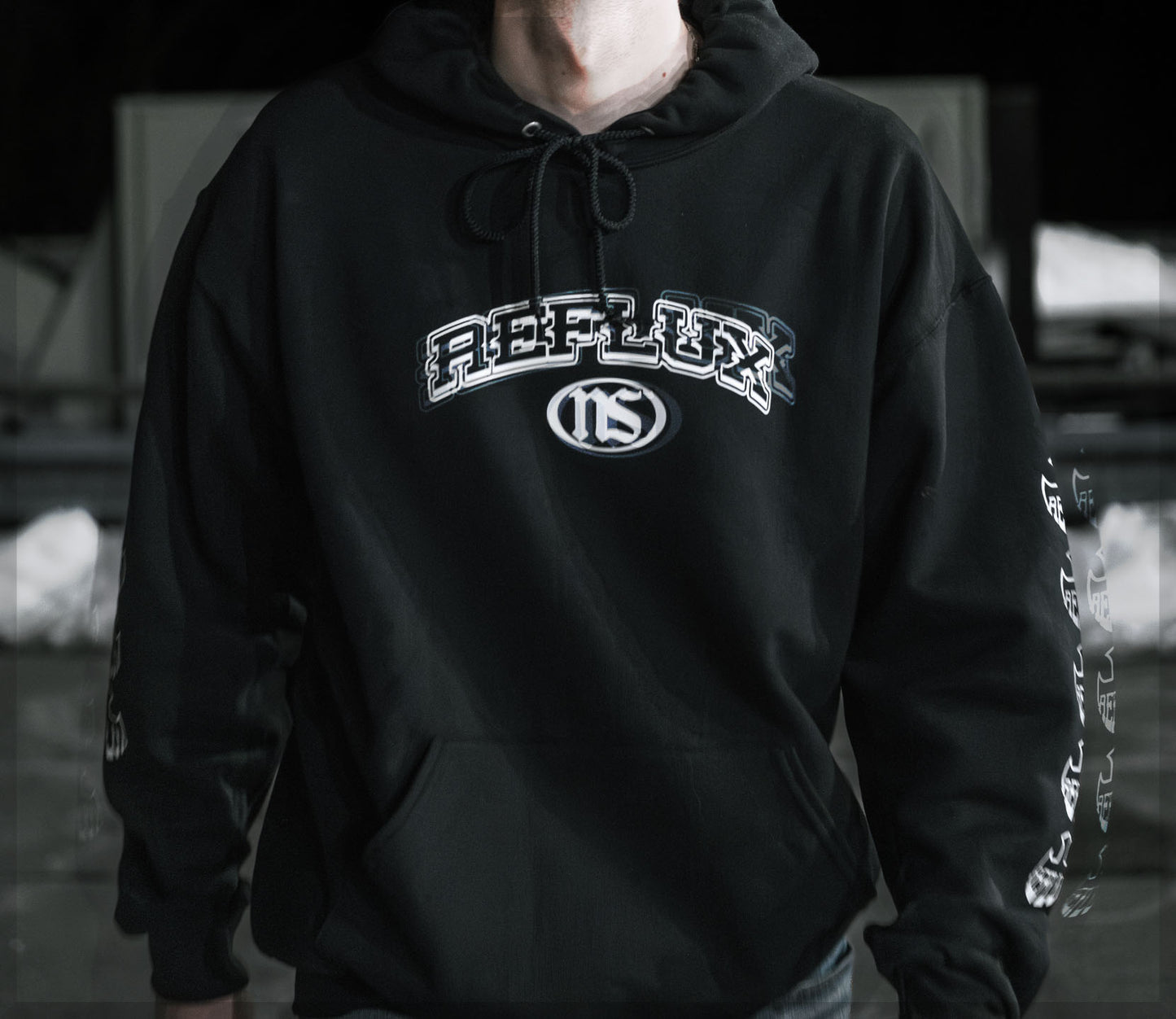 Crossed Varsity Hoodie, Black