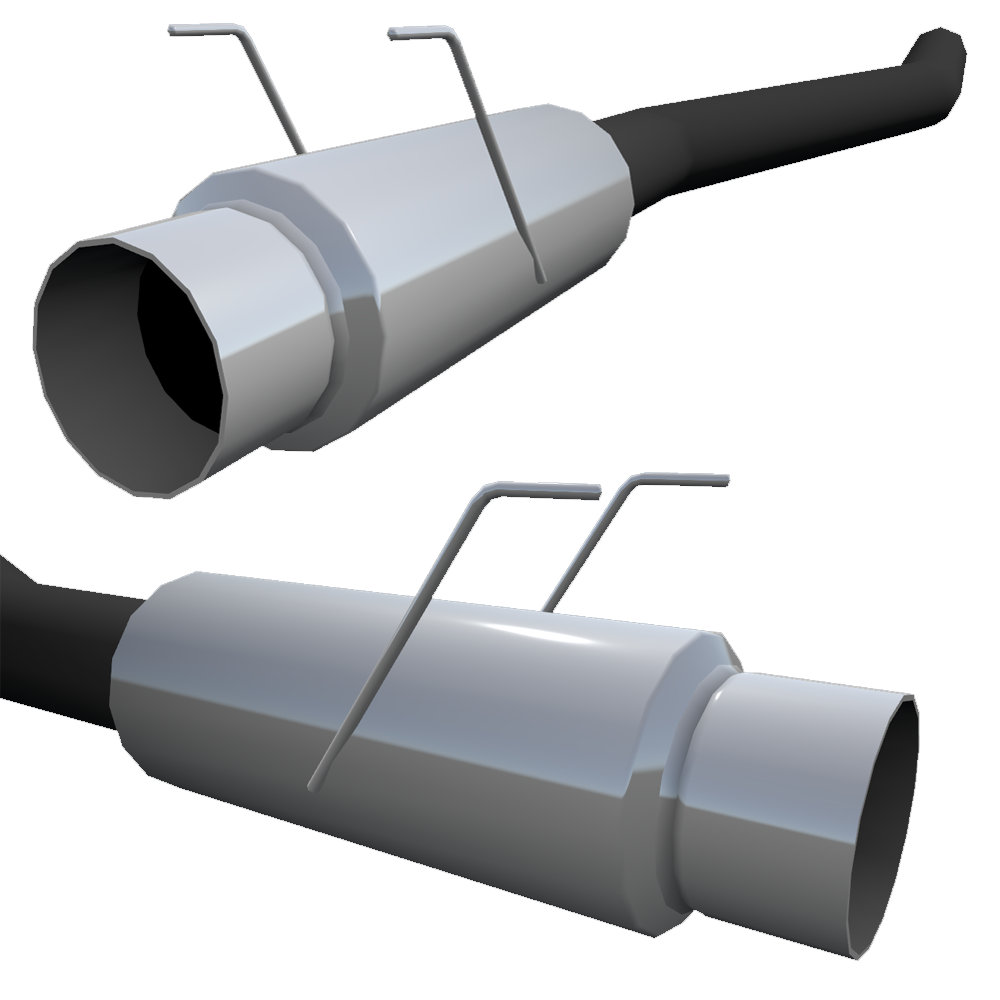 AHPP Hi-Flow Stubby Single Exit Exhaust System