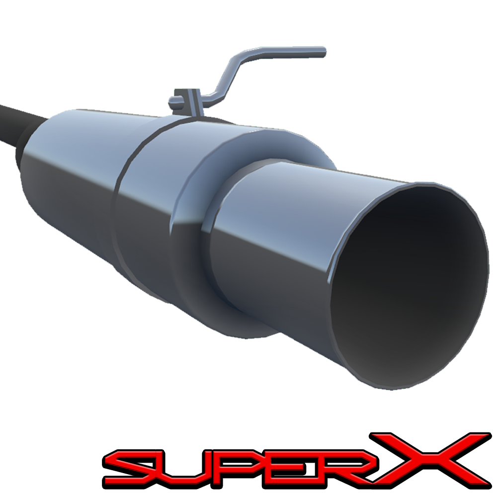 AHPP SuperX Flared Single Exit Exhaust System