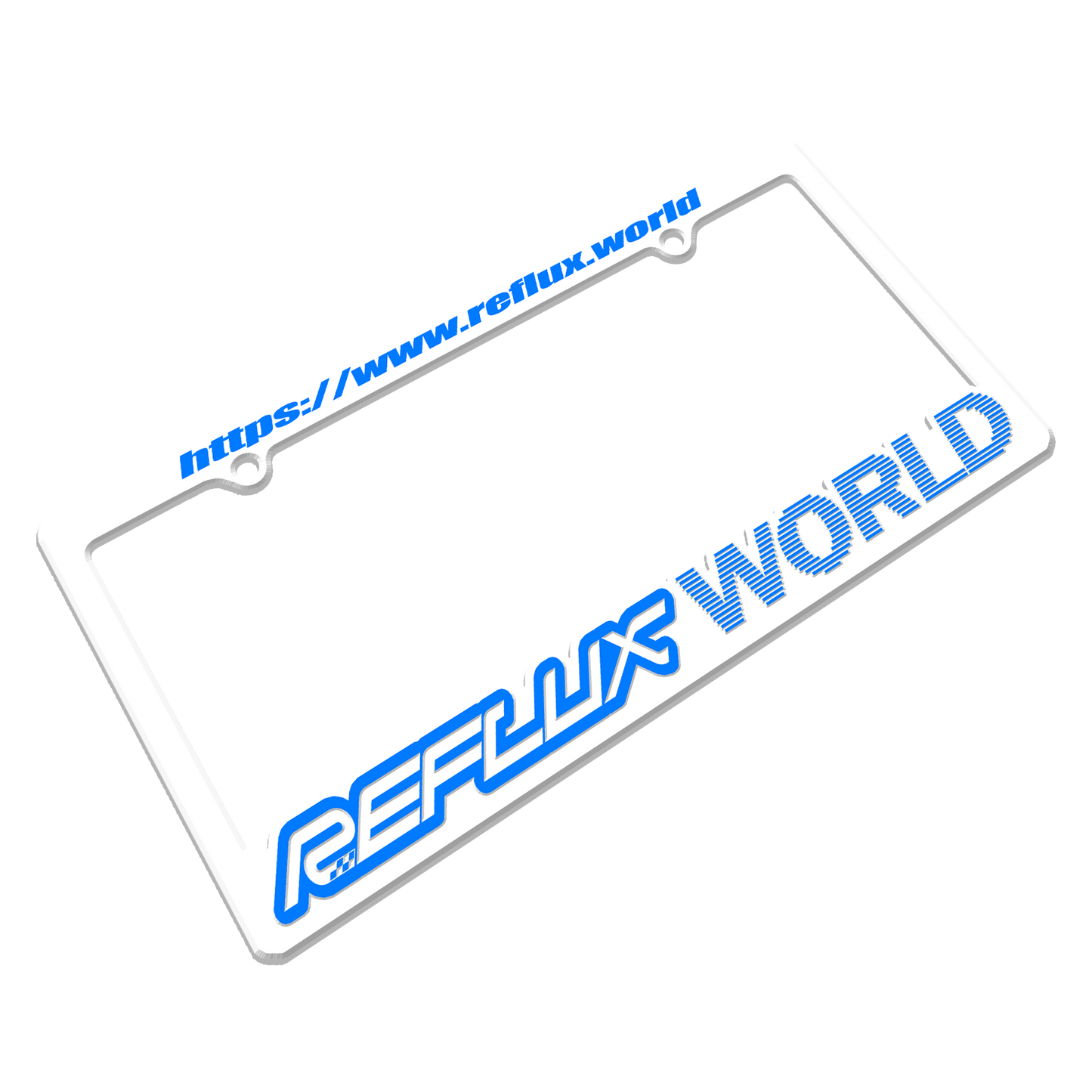 REFLUX URL - License Plate Frame