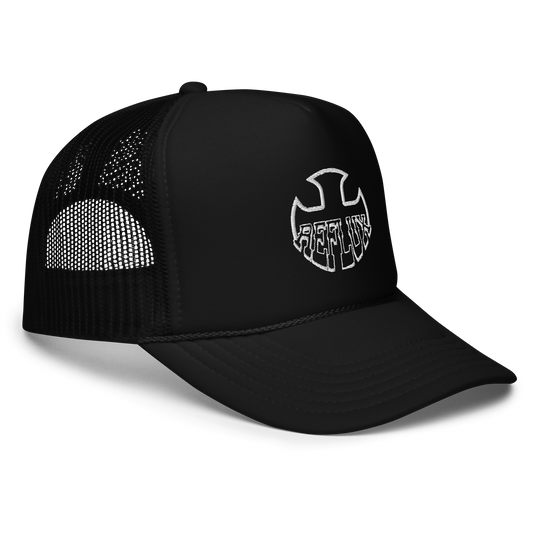 Crossed Trucker Hat, Black